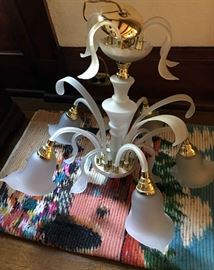 Frosted Glass and Brass, c. 1970s