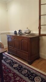 18th Century Mule Chest-paneled oak, 2 drawers at the bottom, English.