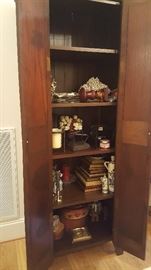 Tall Cupboard.  Misc. Items.