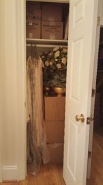 Multiple custom made Shower Curtains.  HUNDREDS of paperback and hard cover books.  Mostly Fiction.  Set of 50 Leather Bound Books