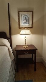 Bedside Table of Handmade Mahogany.