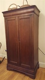 Reproduction Cherry Louis Philippe Matching Media Armoire.