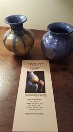 Rare Crystalline Glazed  Porcelain Pottery by Phil Morgan. Wheel Thrown in Seagrove, NC