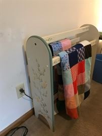 Handmade quilts.
