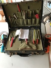 A telephone lineman's original case. We have TWO!