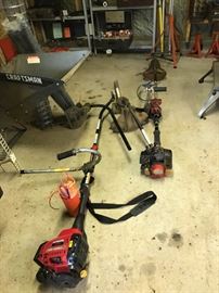 Two commercial quality gas trimmers with additions