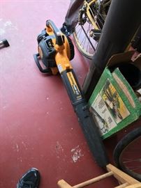 Heavy duty blower with attachments.