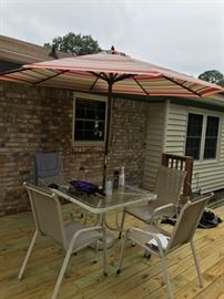 Which goes great with the patio set with oversized umbrella. Enjoy your summer!