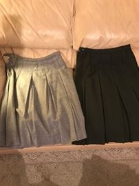 Vintage wool skirts.