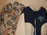 Dodger shirt; Mariners jacket
