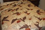 close-up of the fantastic bedspread...certainly makes a statement!!