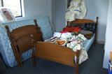 2 single bedframes & 2 single mattresses (no boxspring)