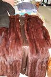 Full length muskrat coat