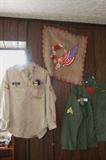 military uniforms - more than these; patriotic embroidered table scarf