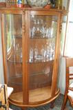 curved front china cabinet  - not old