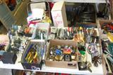 boxes of handtools & padlocks