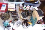 fishing reels, most like new or unused