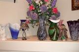 Many large glass decorator vases - more!