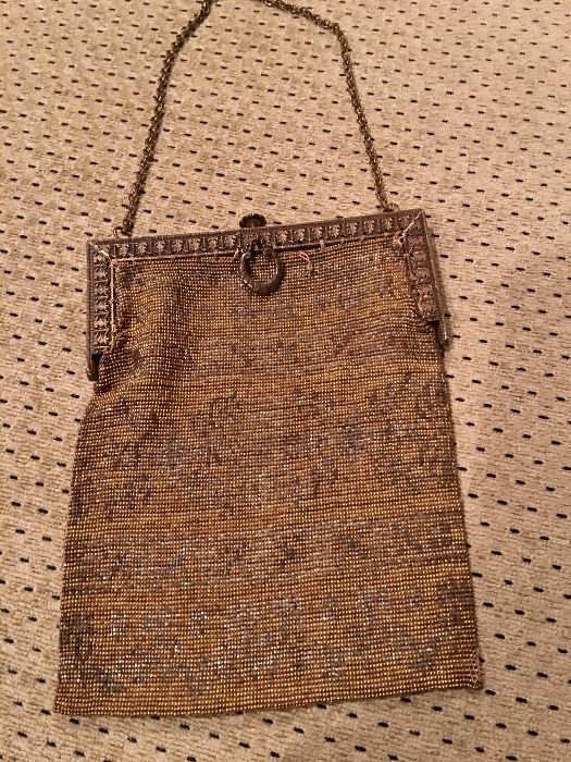 Collection of vintage and antique beaded and mesh bags (see following photos)