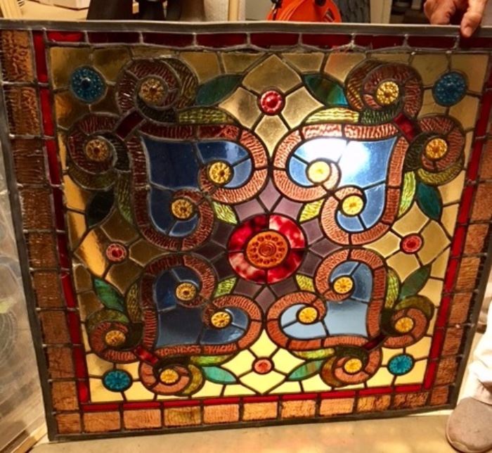 Antique stained-glass windows/architectural salvage (see following photos)