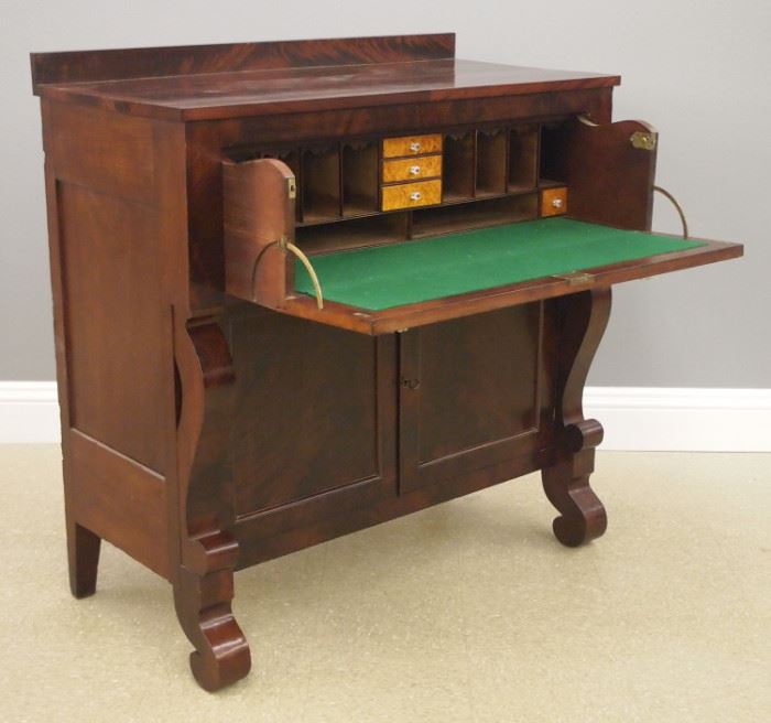 American Empire Period mahogany butler's desk, 19th century.
