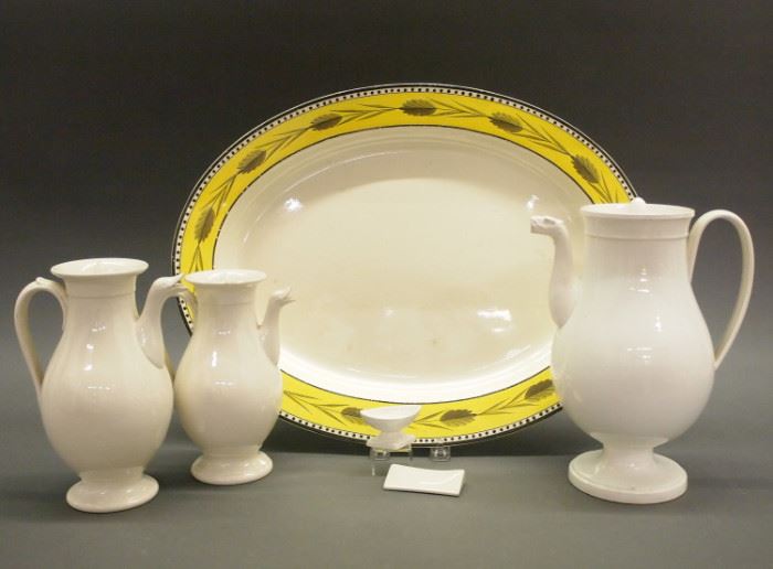 English and Continental Creamware, including Wedgwood, 19th century.