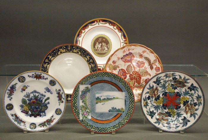 Wedgwood plates, late 19th century.