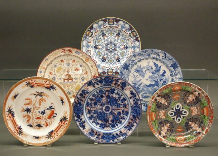 Wedgwood plates, mid-late 19th century.