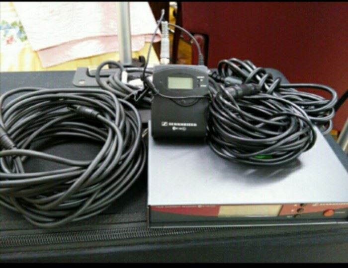 Yamaha PA System XLR Cables, 1/4" Patch Cables, Wireless Lapel Mic