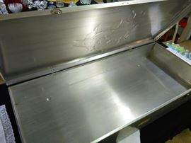 Vintage Aluminum Metal Under-the-Bed Chest