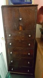 Old Dresser with glass knobs