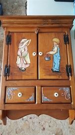 Hand-Painted Wall Cabinet