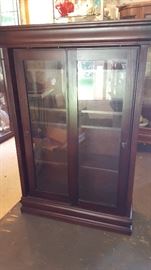 Curio Cabinet with sliding glass doors