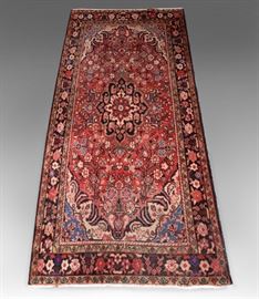 Looks like Tabriz, 100% wool pile with cotton foundation, dark red, 120" L x 62" W
Condition
Good condition, needs cleaning
Starting Bid
$300.00
Buyer's Premium

    22%