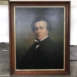 Pre-Civil War portrait, oil on canvas, circa 1850, unknown subject, possibly from Nashville, TN, restored in 1998 by Cumberland Art Conservation, 33.5"H x 26"W
Starting Bid
$200.00