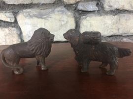 Two Antique Cast Iron Banks