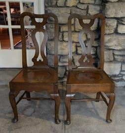 Pair of 19th Century Queen Anne Side Chairs