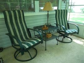 swivel patio rockers