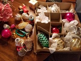 vintage Christmas ornaments