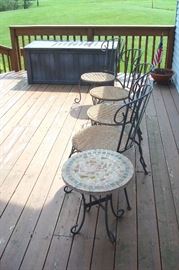 deck chairs & deck cushion trunk.