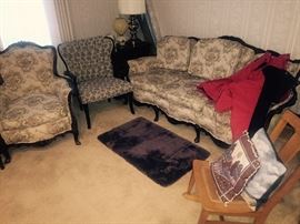 Perfectly clean! Very nice! 
Newly reupholstered with remaking material on the roll. 