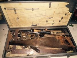 Old tool set in the case