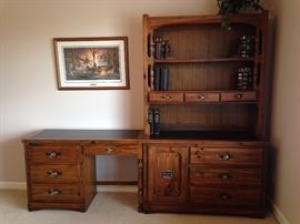 Desk, dresser, and hutch
Part of 7 piece bedroom set