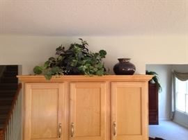 Ceramic pot and greenery arrangement
