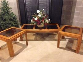 Coffee table with 2 matching end tables