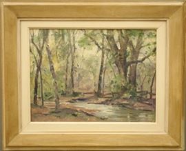 Frank Swift Chase (American, 1886-1958).  Oil on board.  