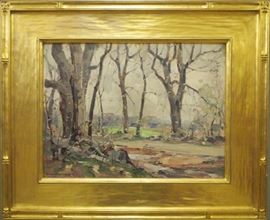 Frank Swift Chase (American, 1886-1958).  Oil painting.