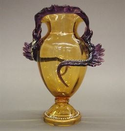 Moser/Harrach Salamander vase