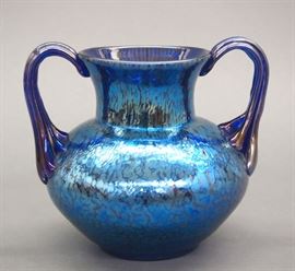 Loetz Cobalt Papillon vase