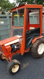 Case "tractor" with mower decks & snow blowers  Needs work